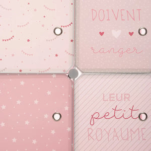 Dulap textil pentru copii Atmosphera, 139 cm, roz