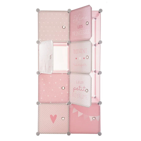 Dulap textil pentru copii Atmosphera, 139 cm, roz