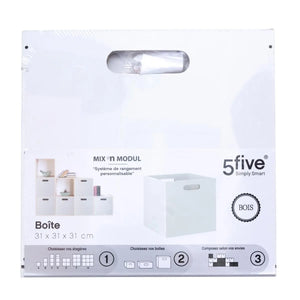 Cutie de depozitare 5five Mix &amp; Modul, Lemn, 31x31 cm