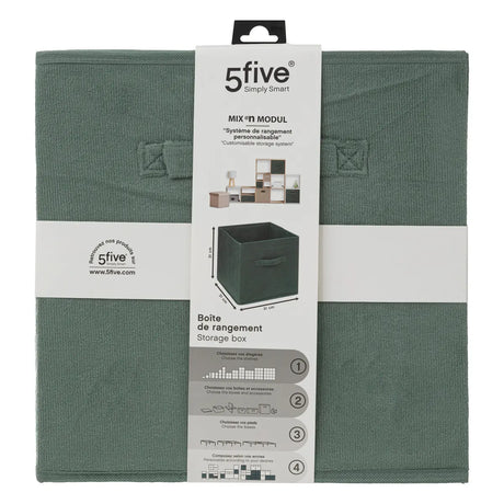 Cutie de depozitare 5five Mix &amp; Modul, Catifea, 31x31 cm