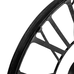 Ceas de perete Atmosphere Andras, Vintage, Ø36 cm, Metal negru