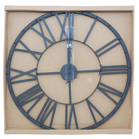 Ceas de perete Atmosphere Andras, Vintage, Ø36 cm, Metal negru