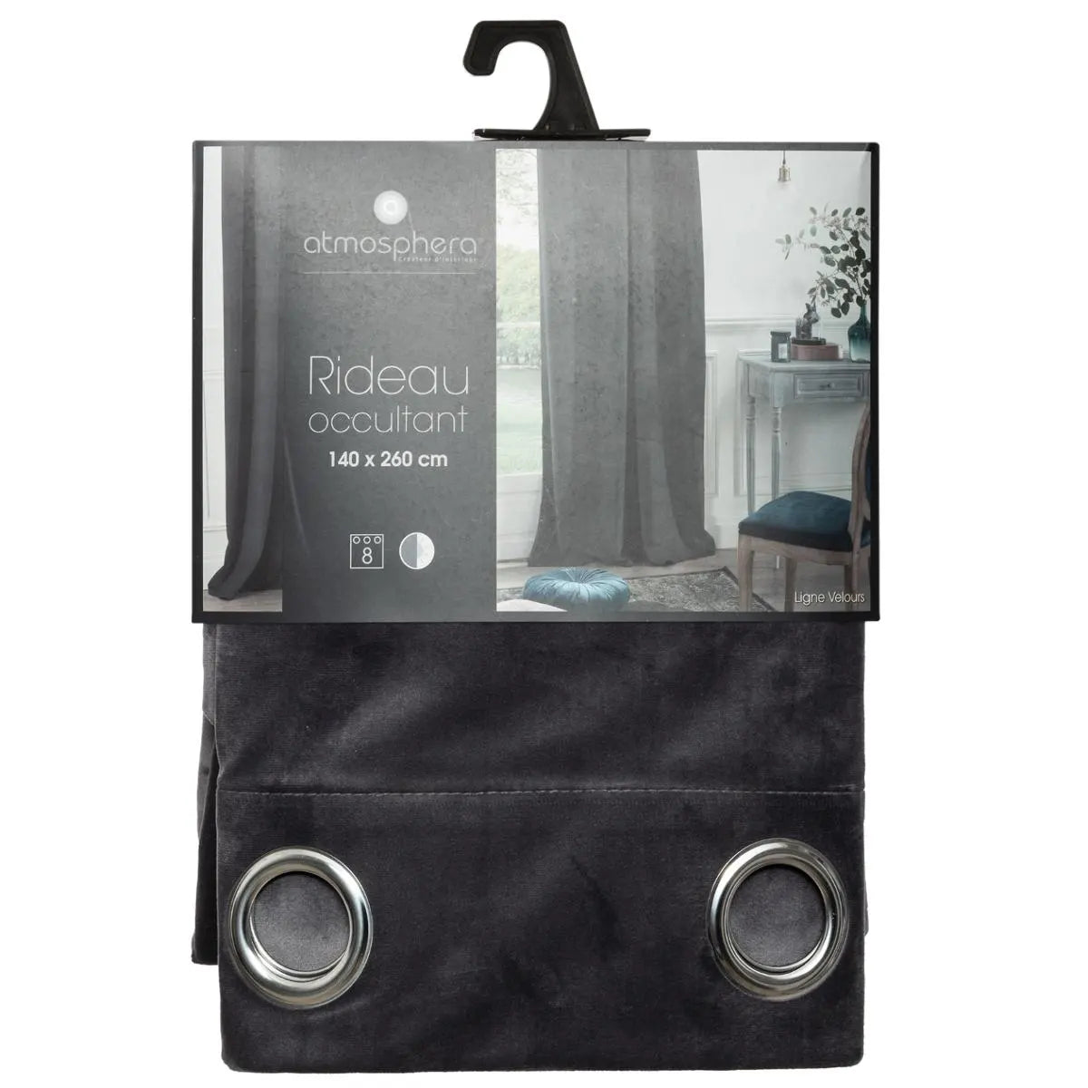 Perdea opacă Atmosphere, Catifea, 140x260 cm