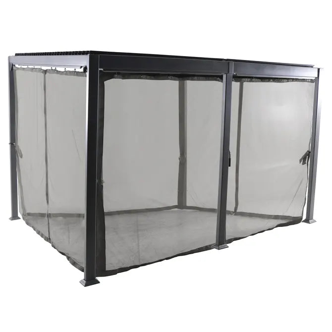 Пергола Hesperide Avila, Алуминий, Графит, 4x3 m