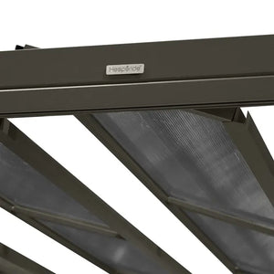 Ламелна беседка Hesperide Belize, Графит, 3.8x3 m