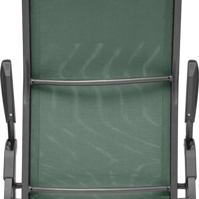 Сгъваем алуминиев шезлонг Hesperide Decima, Маслина/Графит