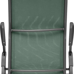 Сгъваем алуминиев шезлонг Hesperide Decima, Маслина/Графит