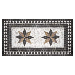 Masă de dining Kipos, 160x90 cm, mozaic de piatră