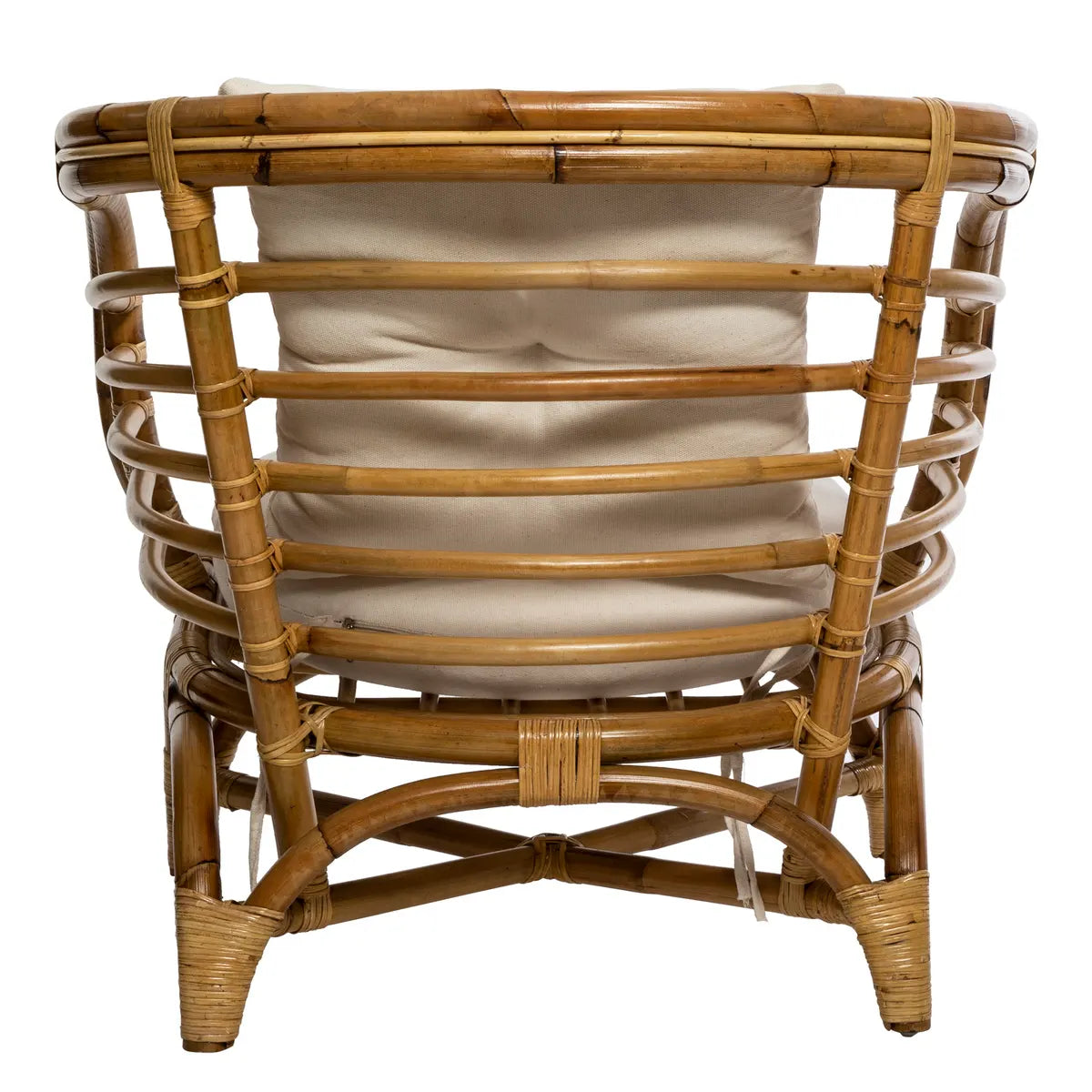 Fotoliu Atmosphera Farah, Ratan, Alb