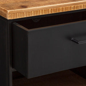 Noptieră Atmosphera Cierna, 64 cm, Negru