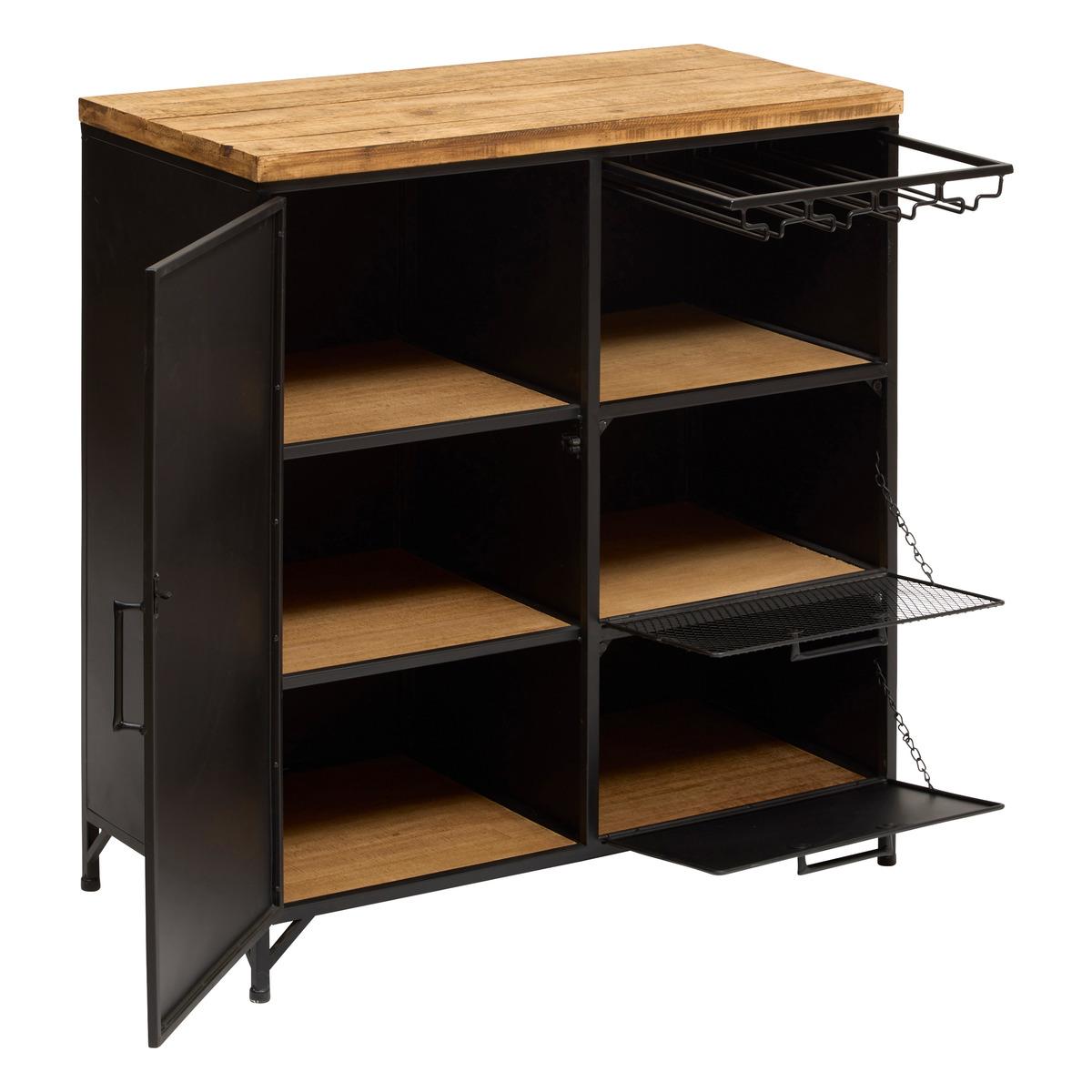 Cabinet atmosferă Cierna, 80x85 cm, Negru