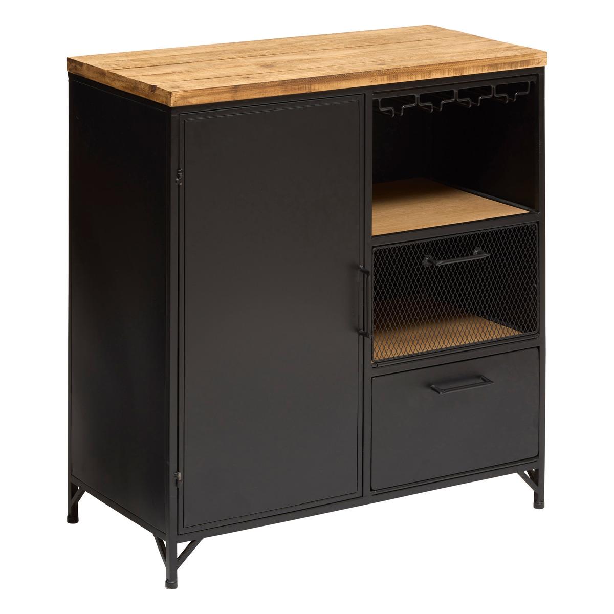 Cabinet atmosferă Cierna, 80x85 cm, Negru