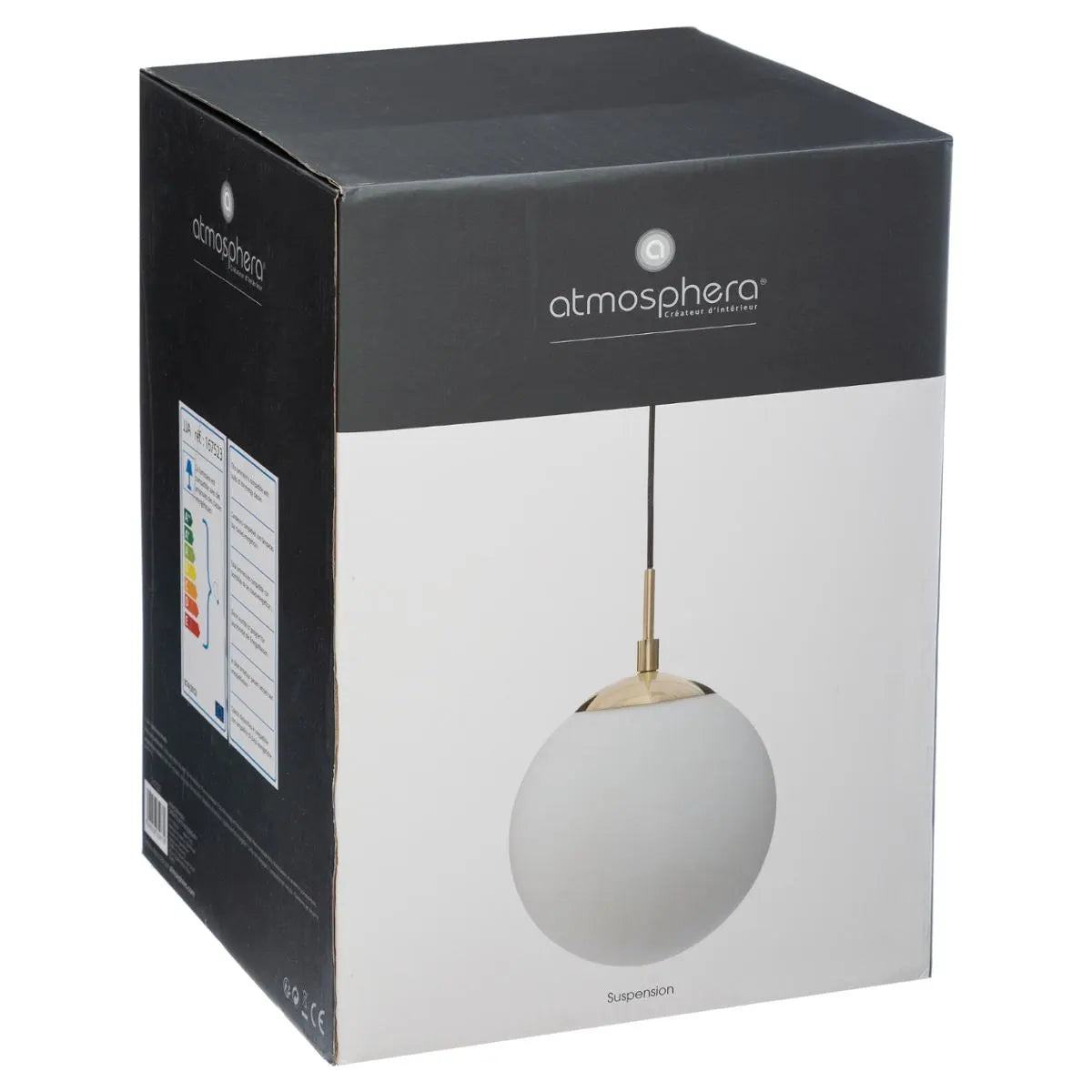 Lampă suspendată Atmosphera Dris, 20 cm, sticlă