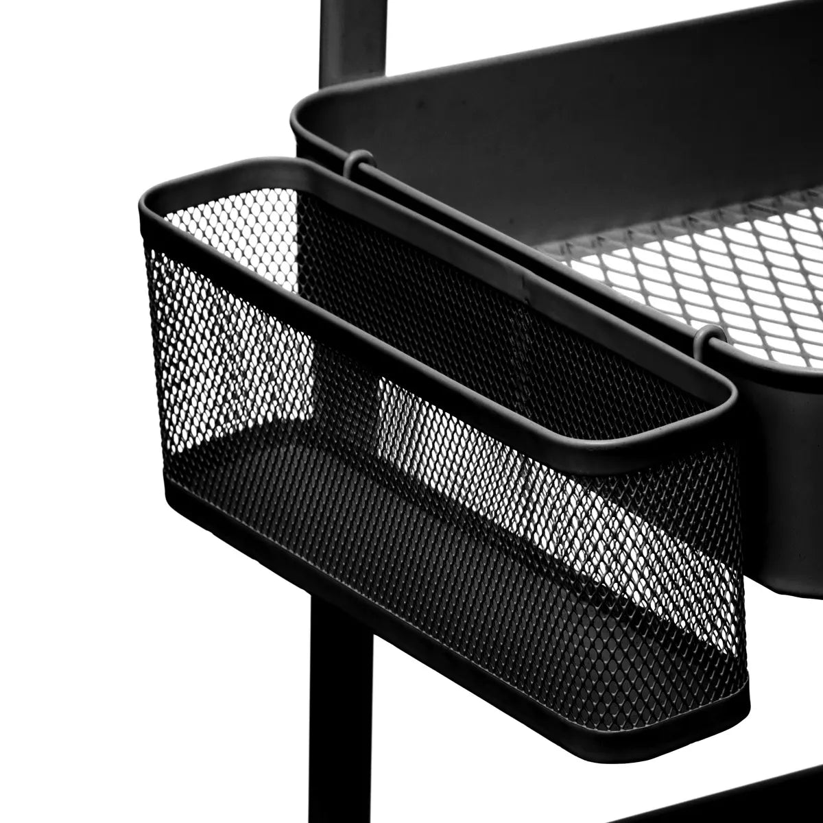 Cărucior de bucătărie 5five, Negru, Metal, Perforat