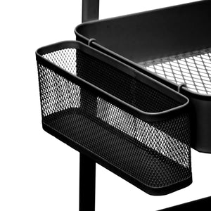 Cărucior de bucătărie 5five, Negru, Metal, Perforat