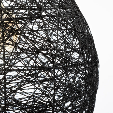 Lampă suspendată Atmosphere Mona, 34 cm, neagră