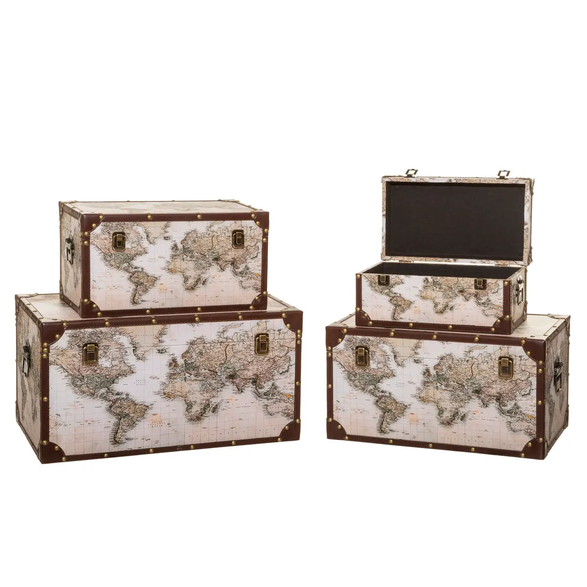 Set cutii depozitare Atmosphera Anzo, 4 buc, MDF