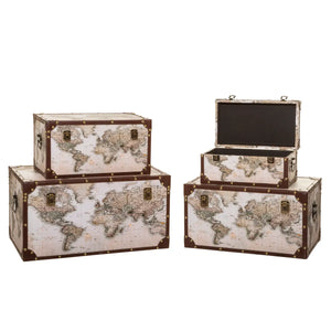 Set cutii depozitare Atmosphera Anzo, 4 buc, MDF