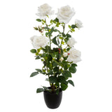 Flori artificiale Atmosphera, tufă de trandafiri, 74 cm, asortate