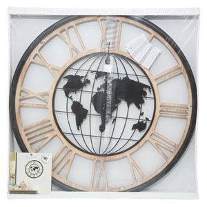 Ceas de perete Atmosphera Alessio, World, Ø67 cm, Metal