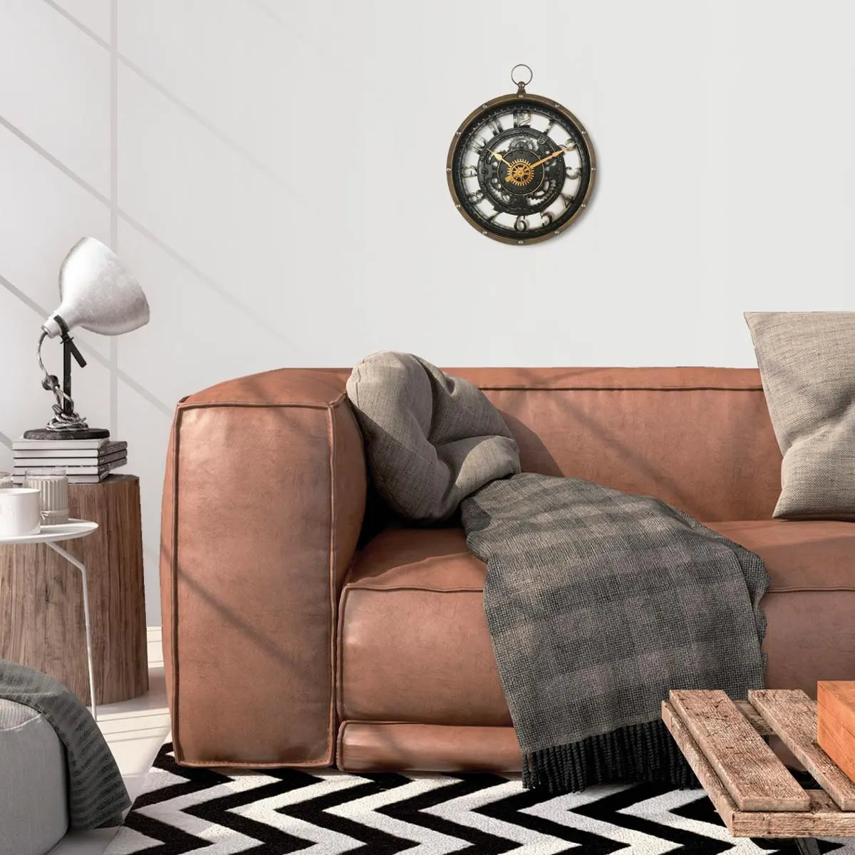 Ceas de perete Atmosphera Liliana, Mecanism, Ø27 cm, Plastic