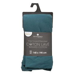 Cearșaf cu elastic Atmosphera, 140x190 cm, turcoaz