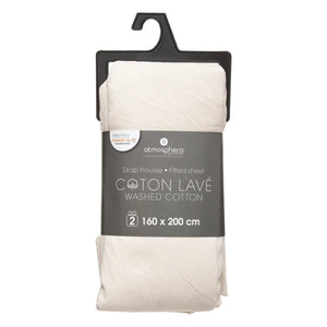 Cearșaf cu elastic Atmosphera, 160x190 cm, culoarea ivory