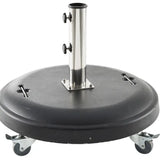 Bază pentru umbrelă cu roți Hesperide Pimano, beton negru, 50 kg