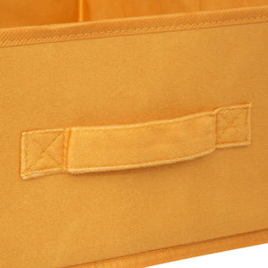 Cutie de depozitare 5five Mix &amp; Modul, Catifea, Galben, 31x15 cm