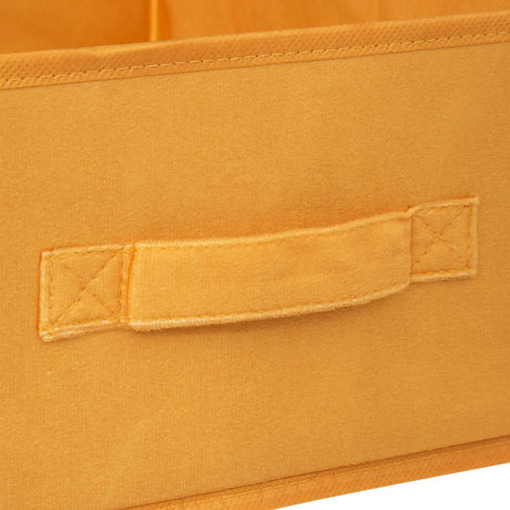 Cutie de depozitare 5five Mix &amp; Modul, Catifea, Galben, 31x15 cm