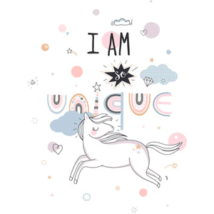 Lenjerie de pat reversibilă pentru copii Atmosphera Unicorn, 140x200 cm, bumbac