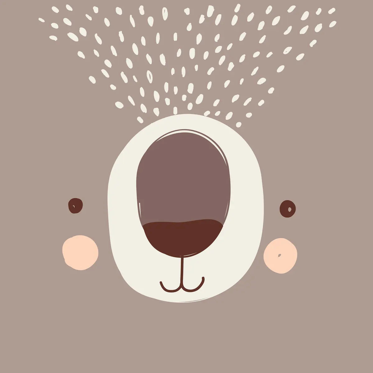 Lenjerie de pat reversibilă pentru copii Atmosphera Bear, 140x200 cm, bumbac