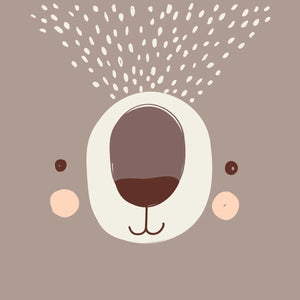 Lenjerie de pat reversibilă pentru copii Atmosphera Bear, 140x200 cm, bumbac