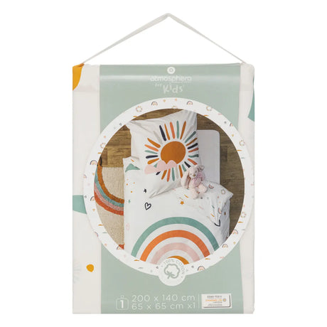 Lenjerie de pat pentru copii Atmosphera Rainbow, 140x200 cm