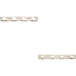 Cuier pentru copii Atmosphera, Alb, Lemn