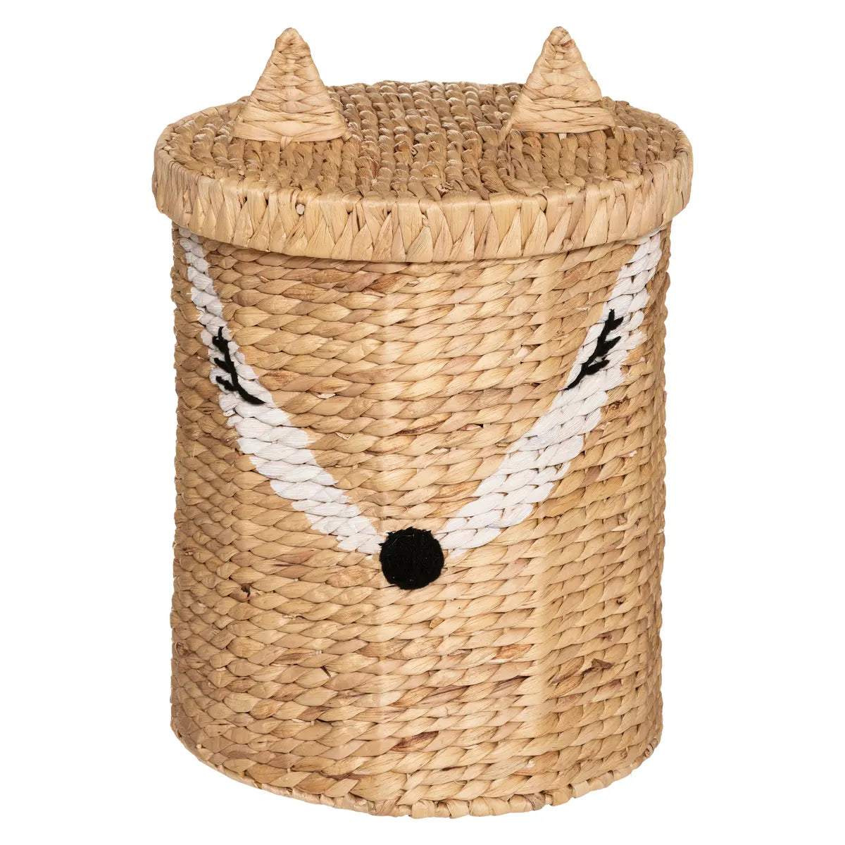 Coș de depozitare cu capac Fox, 37cm, Zambilă de apă
