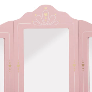 Masă de toaletă pentru copii Atmosphera Sissi, MDF, roz