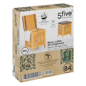 Scaun de depozitare 5five, bambus