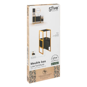 Dulap de baie 5five Natureo, Negru