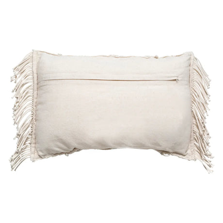 Pernă decorativă Atmosphera Macrame, 30x50 cm, Ivory