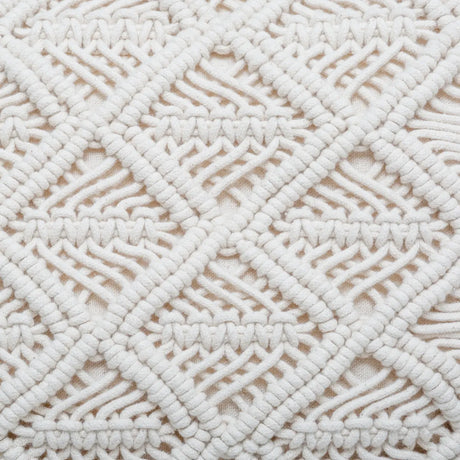 Pernă decorativă Atmosphera Macrame, 30x50 cm, Ivory
