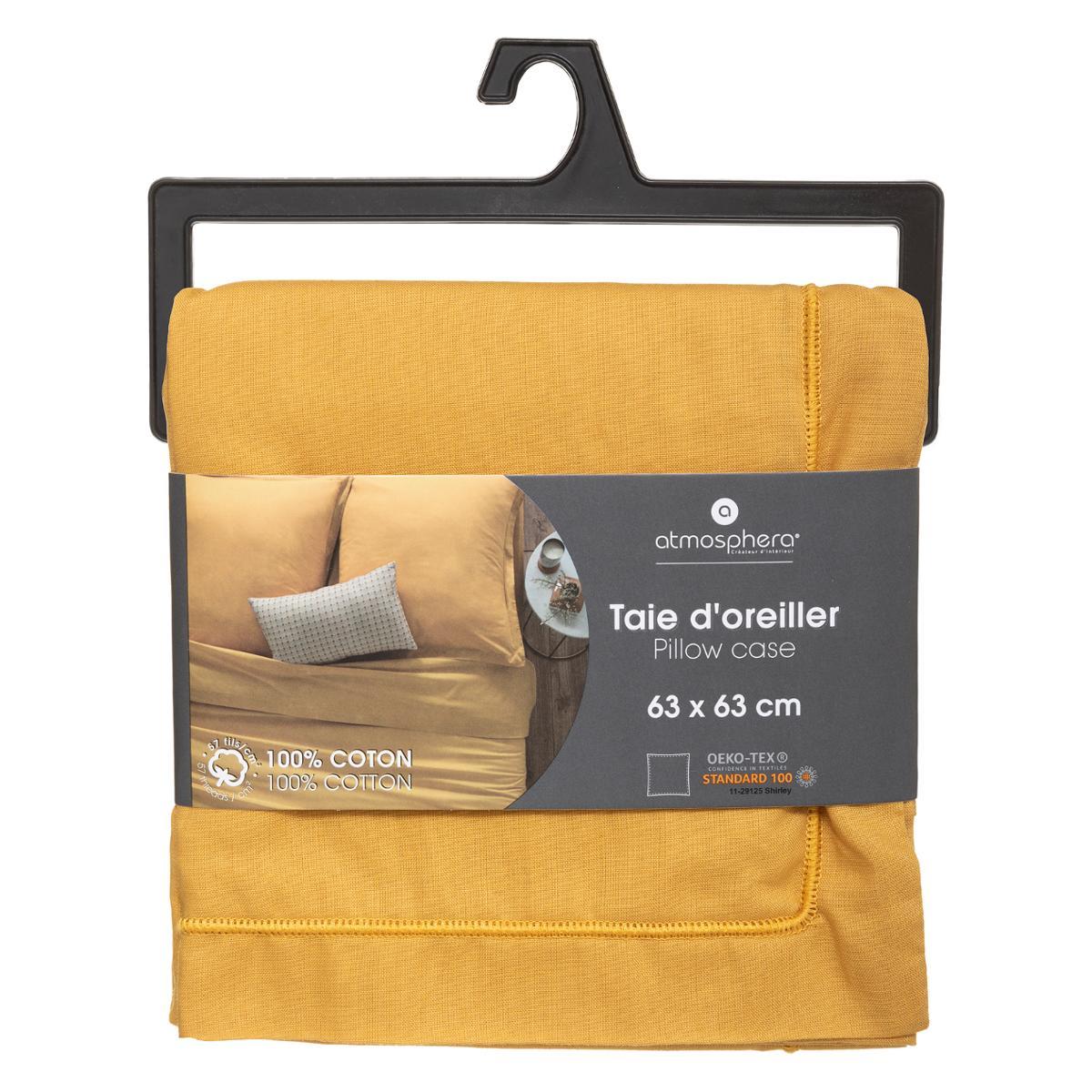 Față de pernă decorativă Atmosphera, 63x63 cm, Ocru