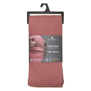 Cearșaf cu elastic Atmosphera, 160x200, Teracotă