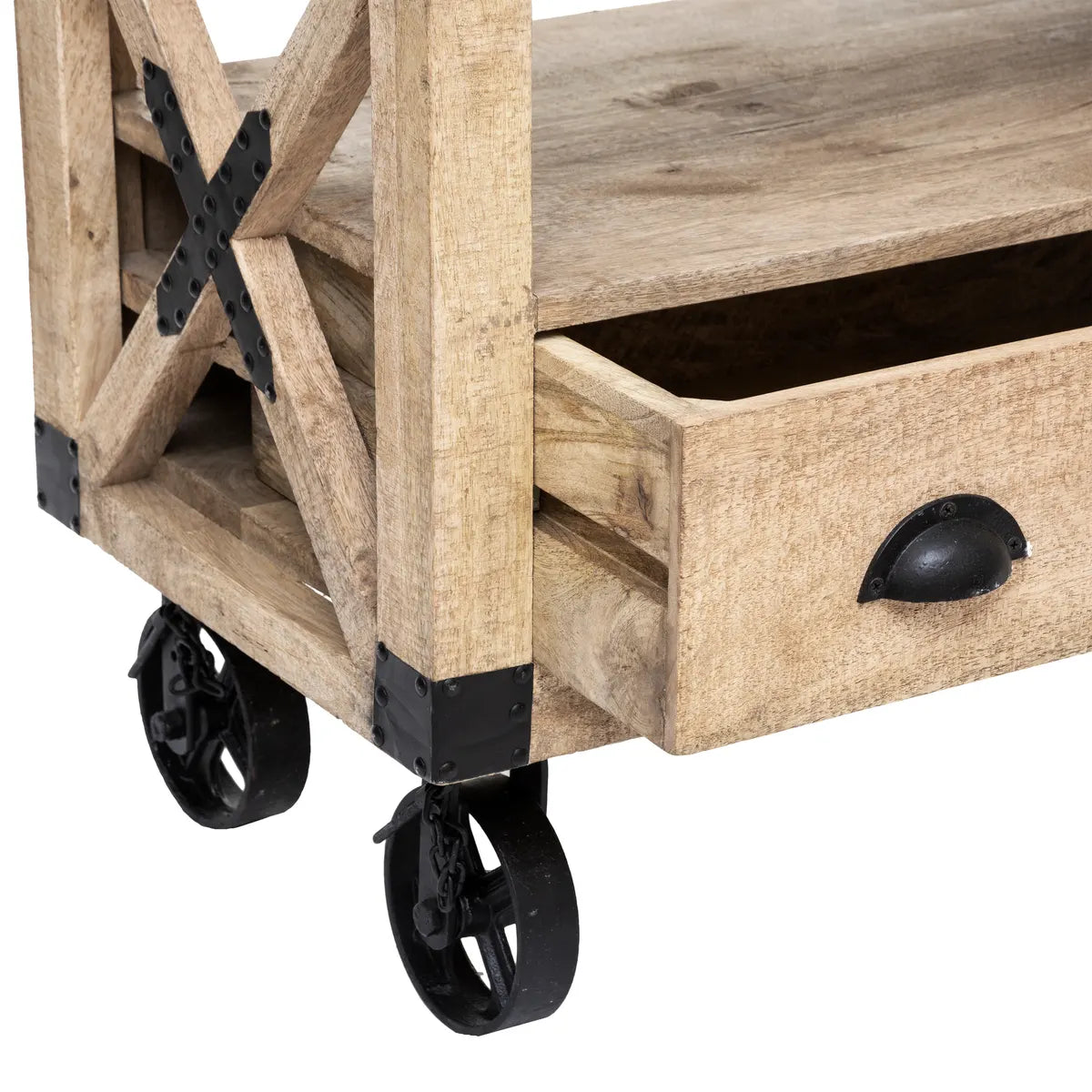 Comodă TV Atmosphera Silas, 140x40x58.5 cm, lemn de mango