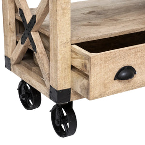 Comodă TV Atmosphera Silas, 140x40x58.5 cm, lemn de mango