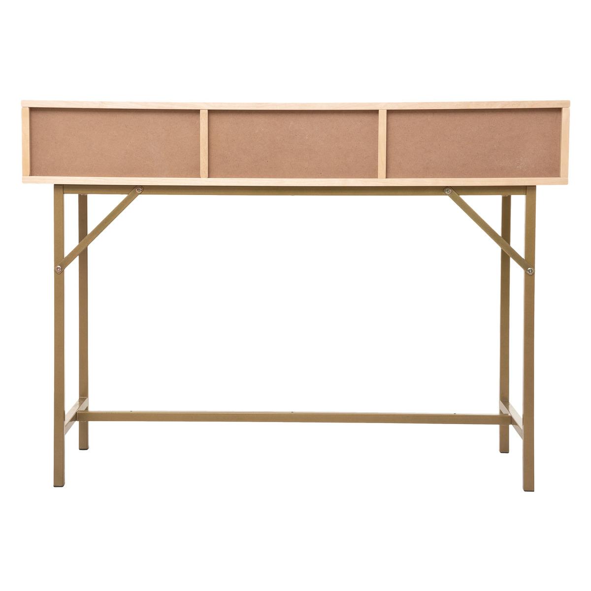 Masă de toaletă Atmosphera Rayo, 110 cm, mesteacăn, MDF