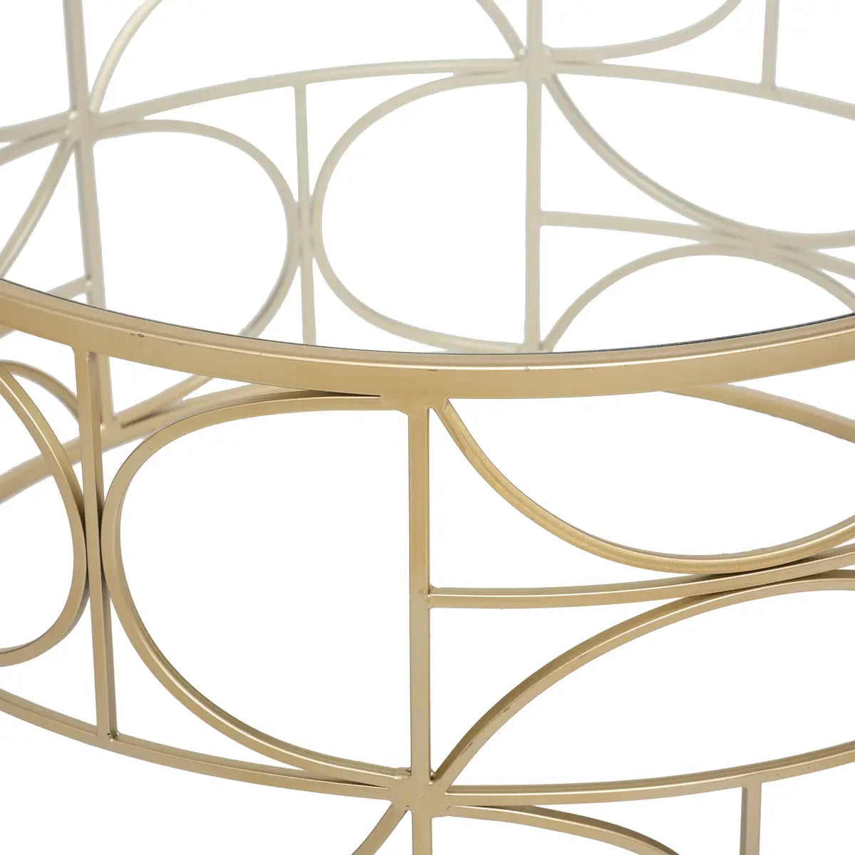 Masă de cafea Atmosphera Artif Gold, 70 cm, Auriu