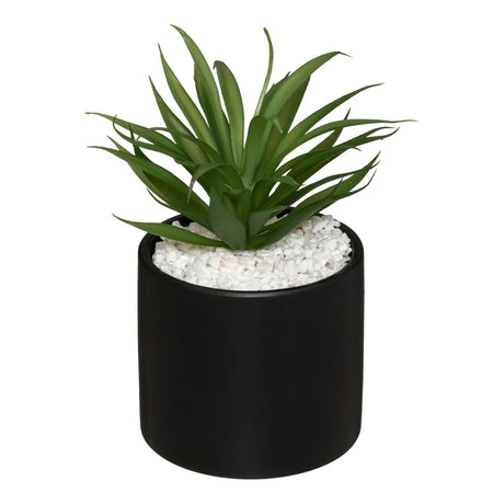 Atmosferă de plante artificiale, 17,5 cm, ghiveci din piatră, 2 tipuri