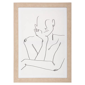 Pictură înrămată Atmosphere Face, Imprimeu pe pânză 50x70 cm, Modele asortate