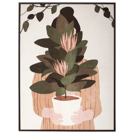 Pictură înrămată Atmosphera Woman, Imprimeu pe pânză 58x78 cm, Modele asortate